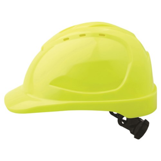 Picture of HARD HAT (V9) - VENTED, 6 POINT RATCHET HARNESS. AVAILABLE IN BLUE, GREEN, ORANGE, RED, WHITE, YELLOW, FLURO YELLOW